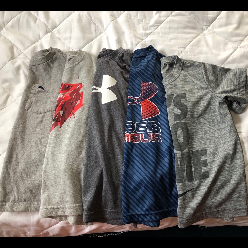 Boys size 4 name brand shirts